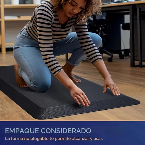 Vista 7 de FEATOL Tapete antifatiga para estar de pie, 9/10 extra grueso, ergonómico, de pie, cómodo tapete de espuma viscoelástica para estar de pie en casa