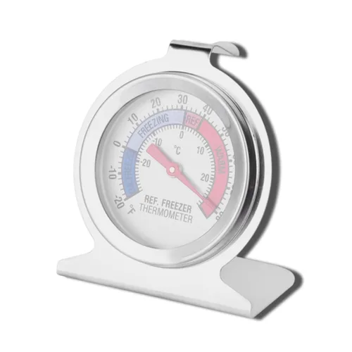 Vista 9 de Termómetro para refrigerador, termómetro de nevera de acero inoxidable para horno/parrilla, termómetro para congelador, medidor de temperatura