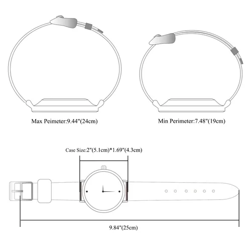 Vista 7 de Avaner Reloj de pulsera analógico de cuarzo para hombre, 2 en 1, con escala romana, encendedor de cigarrillos
