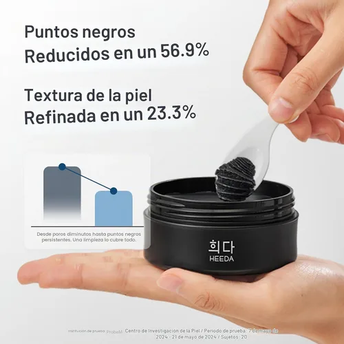 Vista 5 de Bálsamo limpiador de carbón coreano, removedor de maquillaje