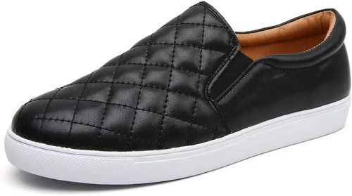 Vista 6 de VOCNTVY Mocasines cómodos y casuales de cuero acolchado para mujer