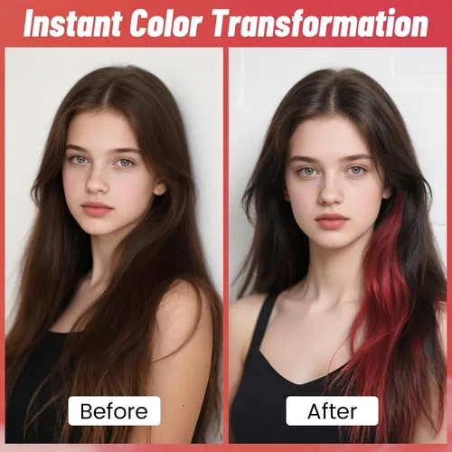 Vista 3 de Red - Spray de color temporal para el cabello, color vibrante instantáneo, 4.06 onzas Rojo