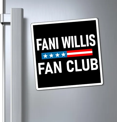 Vista 2 de Fani Willis Fan Club imán divertido anti Trump coche parachoques adhesivo Funny Anti Trump Car Magnet Bumper Sticker