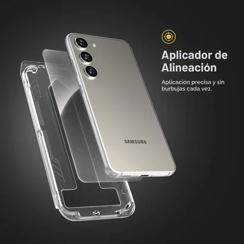 Vista 2 de magglass Protector de pantalla mate para Samsung Galaxy S24 y Galaxy S25, vidrio templado antirreflejos con fácil aplicador (6.2")