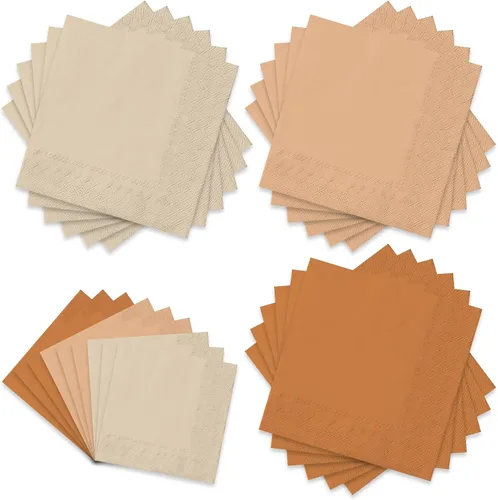 Vista 27 de Whaline Paquete de 150 Servilletas de Papel Azules de 6.5 x 6.5 Pulgadas, 3 Colores, Servilletas de Almuerzo con Temática Azul, Servilletas de Papel