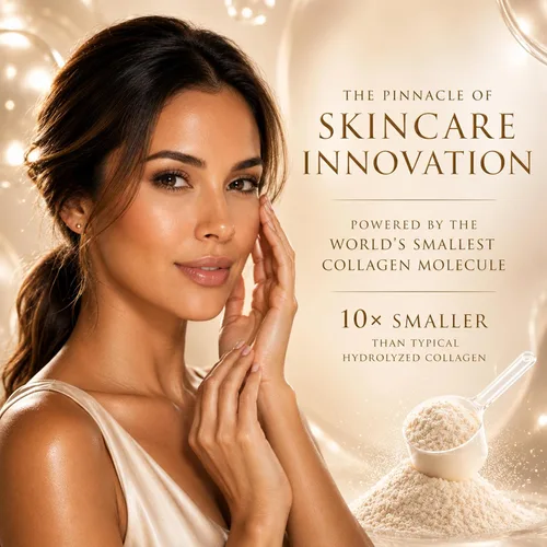 Vista 3 de Colágeno facial de seda, péptidos de colágeno en polvo para mujeres, cara y cuello, 0.49 oz de proteína, colágeno de peso molecular ultra bajo