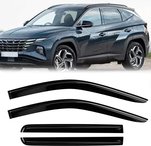 Vista 53 de Protectores de lluvia de ventana para Ford F150 SuperCab 2004-2014 2 piezas deflector de ventana para 09-14 F-150 con 2 puertas delanteras