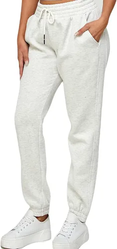 Vista 17 de IUUI Pantalones deportivos de cintura alta para mujer, con bolsillos, de algodón, holgados, atléticos