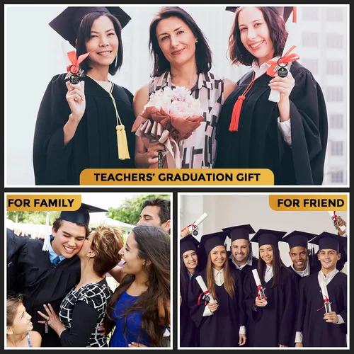 Vista 5 de Yinkin 16 llaveros de regalo de graduación para mujeres y hombres, divertidos regalos inspiradores 2023 inspiradores de 2023 regalos de graduación