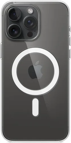 Vista 4 de Apple iPhone 15 Pro Max Funda Transparente con MagSafe: Funda Ligera para Teléfono, Compatibilidad con Carga Inalámbrica, Acabado Liso y Brillante