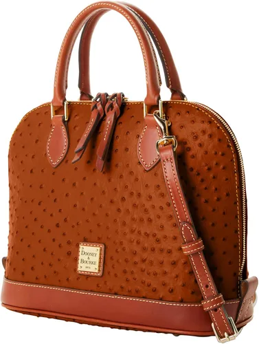 Vista 2 de Dooney & Bourke Bolso, Bolso De Avestruz Zip Zip - Caramelo, Caramelo