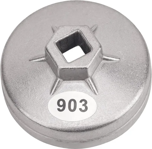 Vista 11 de AHL 901 Tapa 65mm Llave de filtro de aceite de 14 ranuras con accionamiento cuadrado de 1/2" Herramientas de extracción de filtro de aceite Juego