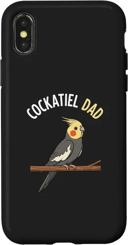 Vista 5 de Bird: Cockatiel Dad, Proud Parrot Parent Vibe Case for iPhone 16