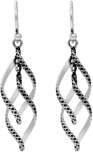 Vista 2 de Charmsy - Juego de 2 pares de aretes de plata de ley para mujer, Plata Esterlina