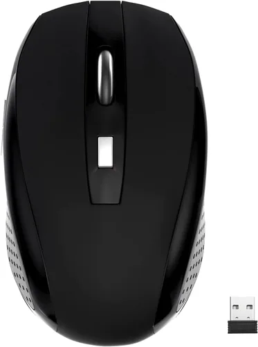 Vista 8 de Guiheng - Mouse inalámbrico, 2.4 GHz, mouse inalámbrico para computadora, 1200 DPI, 6 botones con receptor nano para laptop, PC, Chromebook