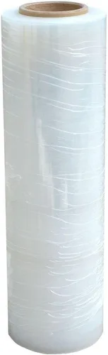 Vista 3 de 256 rollos de envoltura elástica de 18 pulgadas x 1500 pies, resistente, envoltura retráctil de resistencia industrial, película elástica de alto