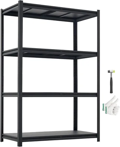 Vista 26 de VEVOR Storage Shelves, 5-Tier Adjustable, 2000 lbs Capacity, Heavy Duty Garage Storage Shelving Unit, Metal Utility Rack Shelf, for Kitchen Pantry