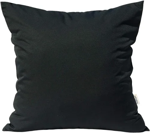 Vista 45 de TangDepot Fundas de almohada sólidas de seda sintética duradera, fundas de almohada cuadradas decorativas, fundas de almohada para interiores y Azul