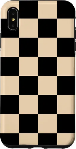 Vista 11 de Funda neutra clásica minimalista con patrón beige a cuadros para iPhone 17