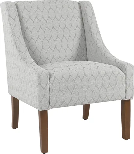 Vista 26 de HomePop Swoop - Silla de sala de estar con apoyabrazos, terciopelo gris