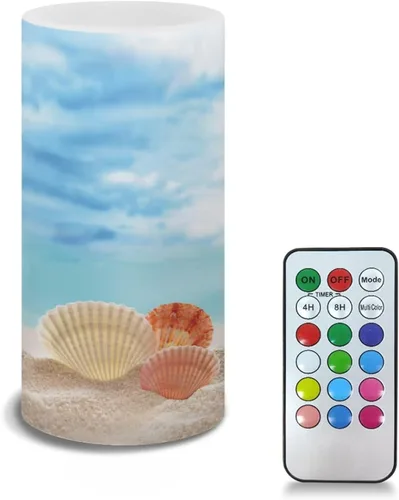 Vista 14 de Velas LED sin llama personalizadas que funcionan con pilas con temporizador remoto que cambia de color, personaliza fotos y texto, hazlo tú mismo tu