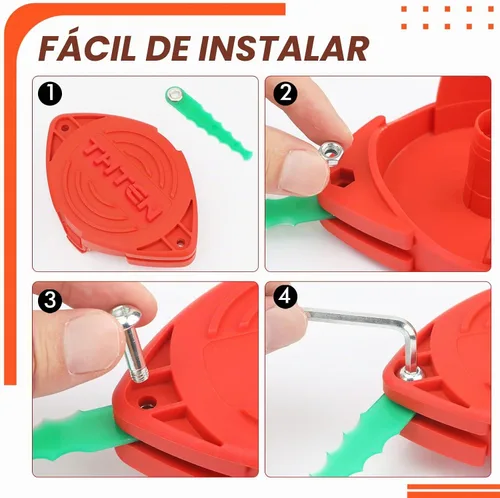 Vista 3 de THTEN SF-080 - Carrete de repuesto para cabezal de recortadora de 20 pies, 0.080 pulgadas, compatible con Black & Decker GH3000 LST540 GH3000R