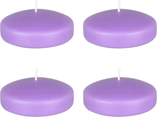 Vista 19 de Mega Candles 4 velas flotantes negras sin perfume, vela de cera vertida a mano de 3 pulgadas de diámetro, decoración del hogar, recepciones de boda