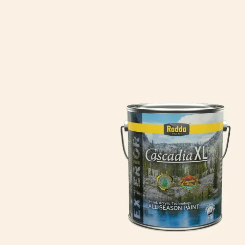 Vista 171 de Rodda Paint CASCADIA XL - Pintura e imprimación satinada para exteriores en uno, cuarto de galón, color blanco