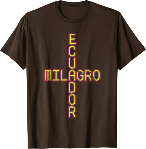 Vista 4 de Milagro Ecuador Travel, Orgullo, Bandera de Ecuador, Camiseta Milagro, Negro