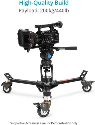 Vista 7 de PROAIM Euro/Elemac Base Industria Adaptador Estándar Placa de Montaje para Cine Dolly, Euro-Basado Bazooka, Elevadores de Altura, Plataformas