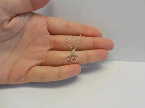 Vista 5 de Tiny Squirrel Sterling Silver Charm Necklace