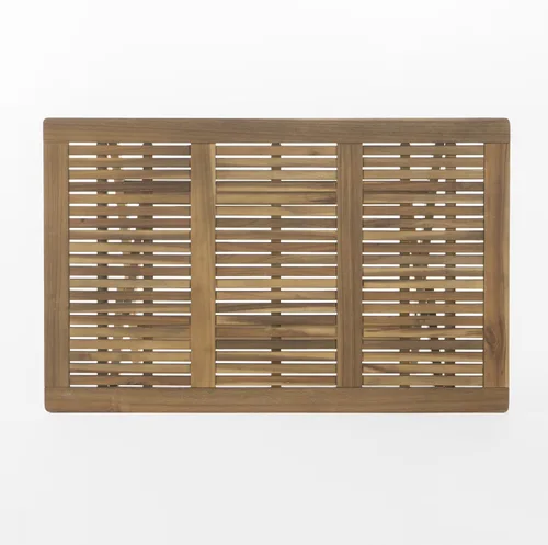 Vista 4 de Christopher Knight Home Positano - Mesa de comedor plegable de madera de acacia para exteriores, color natural