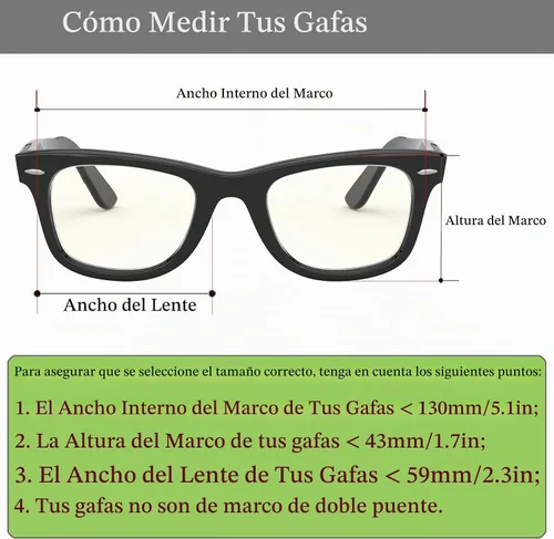 Vista 4 de Gafas de sol polarizadas con clip sobre gafas graduadas, lentes antideslumbrantes unisex UV400