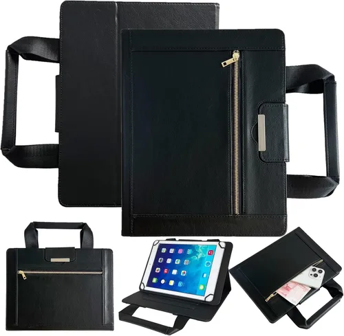 Vista 21 de Dteck Funda universal para tablet de 7.9 a 8.4 pulgadas, funda plegable de piel con tapa para Onn de 8 pulgadas, Samsung Galaxy Tab 8.0 pulgadas 8.4
