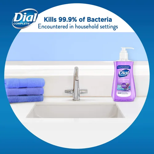 Vista 5 de Jabón líquido antibacterial para manos Dial, de áloe, de 7.5 oz