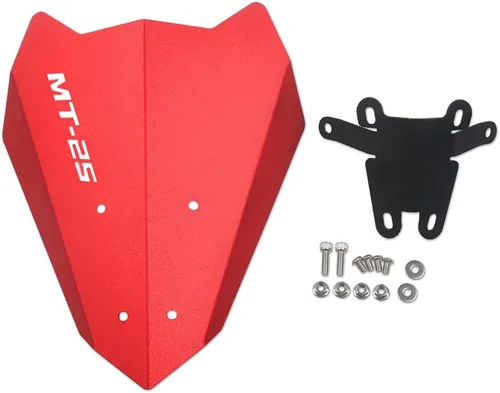 Vista 7 de Parabrisas delantero para motocicleta compatible con Yamaha MT-03 MT-25 18-21 (MT-25, azul)