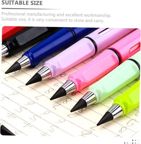 Vista 5 de Didiseaon 100 puntas de lápiz de repuesto, puntas infinitas para lápices, suministros escolares, sin tinta, punta de lápiz, bolígrafos de escritura
