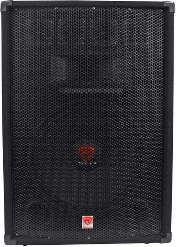 Vista 11 de Rockville RSG8 - Altavoz PA pasivo DJ/Pro de 2 vías y 8 ohmios de 300 W, montaje en poste, woofer de 8" + tweeters duales de 3", SpeakON y entradas