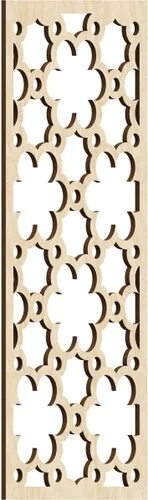 Vista 127 de 9 3/8"W x 24 3/8"H x 1/4"T Southgate Decorativos Paneles De Pared De Madera Calado, Abedul