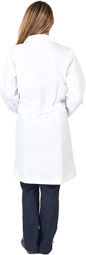 Vista 2 de Natural Uniforms Unisex 40 inch Lab Coat Long Sleeve Professional Medical Coat