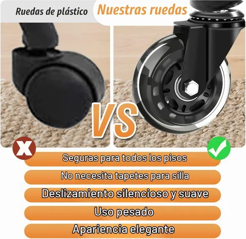 Vista 8 de Silla de oficina con respaldo alto, silla de escritorio ergonómica para Beige