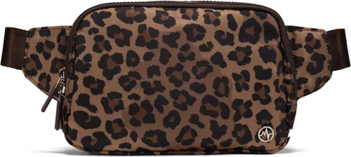 Vista 13 de Bolsa de Cinturón Pander Grande 2L, Riñonera de Nylon para Mujeres y Hombres con Correa Ajustable Negro Onyx