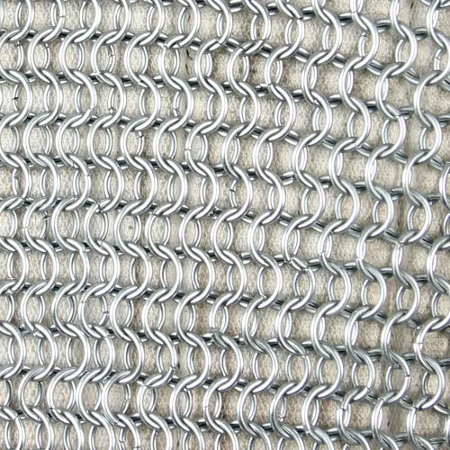 Vista 7 de Camisa larga medieval renacentista Haubergeon réplica guerrero Chainmail Armor XL