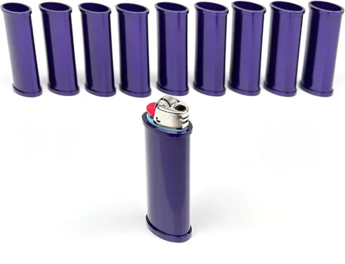 Vista 12 de DIYLuxury - Funda para encendedor de metal cromado negro, compatible con BIC Standard J6 Lighter EZ Reach Lighter, resistente, reutilizable, paquete
