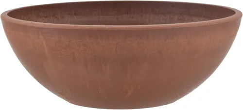 Vista 10 de PSW Pot Collection M20C - Maceta baja de plástico compuesto de piedra/madera de 8 pulgadas, sin orificio de drenaje (perforable), maceta