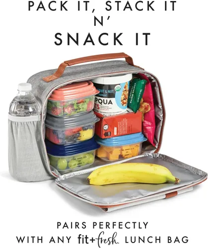 Vista 7 de Fit & Fresh Stak Pak Set, 6 piezas, plástico, multicolor