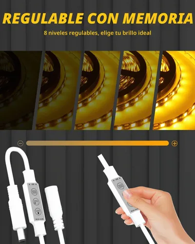 Vista 3 de YM E-Bright Interruptor de atenuación LED en línea, mini flash estroboscópico intermitente, controlador de módulo regulable para tira de luces LED
