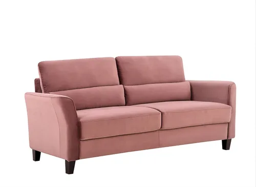 Vista 22 de Container Furniture Direct Stoughton - Sofá biplaza tapizado moderno de mediados de siglo con brazos inclinados para sala de estar, 57.88 pulgadas