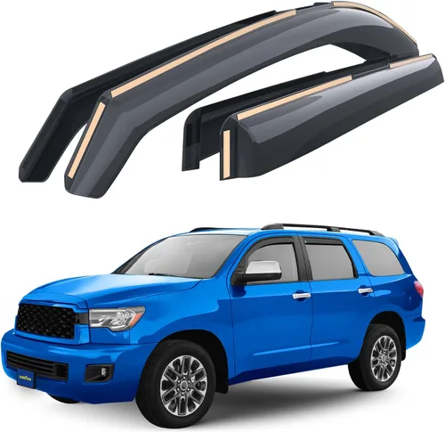 Vista 10 de Goodyear - Deflectores de ventana de canal inastillables para Toyota Camry 2025-2026 Sedan, protectores para la lluvia, viseras para la ventana