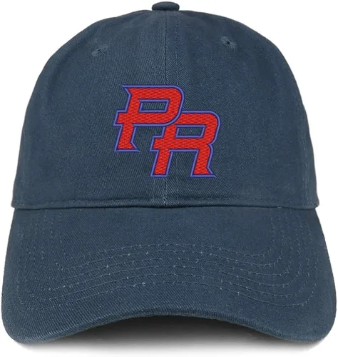 Vista 12 de Trendy Apparel Shop Gorra 100% algodón cepillado bordada con corona suave de Puerto Rico PR Negro
